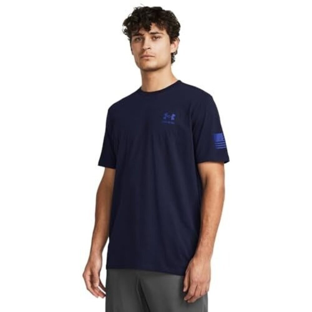 Under Armour Mens Freedom Flag Gradient Short Sleeve T-Shirt